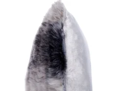 Sale Beliani Set di 2 cuscini HORDEUM Finta pelliccia 45 x 45 cm Grigio A strisce Marrone