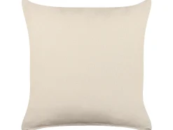 New Beliani Set di 2 cuscini HOWEA Cotone 45 x 45 cm Beige Trama geometrica Beige Nero
