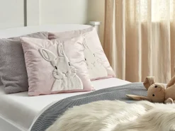 Outlet Beliani Set di 2 cuscini IBERIS Velluto 45 x 45 cm Rosa