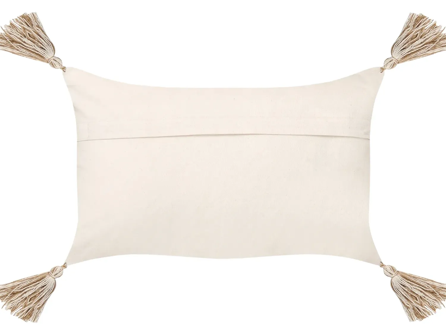 Outlet Beliani Set di 2 cuscini INCANA Cotone 30 x 50 cm Trama geometrica Beige