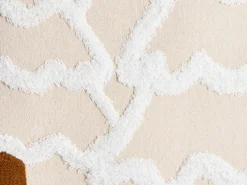 Discount Beliani Set di 2 cuscini INTSIA Cotone 30 x 50 cm 45 x 45 cm Beige chiaro Modello natalizio Bianco Beige
