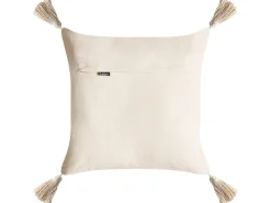 Discount Beliani Set di 2 cuscini INTSIA Cotone 30 x 50 cm 45 x 45 cm Beige chiaro Modello natalizio Bianco Beige