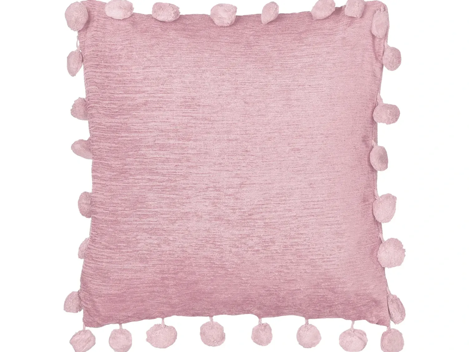 New Beliani Set di 2 cuscini JASMINE 45 x 45 cm Tinta unita Rosa