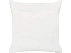 Outlet Beliani Set di 2 cuscini JATROPHA Cotone 45 x 45 cm Rosa Trama floreale Arancione Bianco Rosa Verde