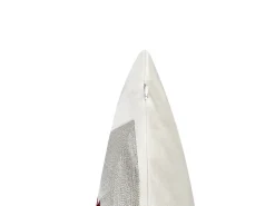 Outlet Beliani Set di 2 cuscini JELLIES Velluto 45 x 45 cm Bianco sporco Bianco Grigio Rosso