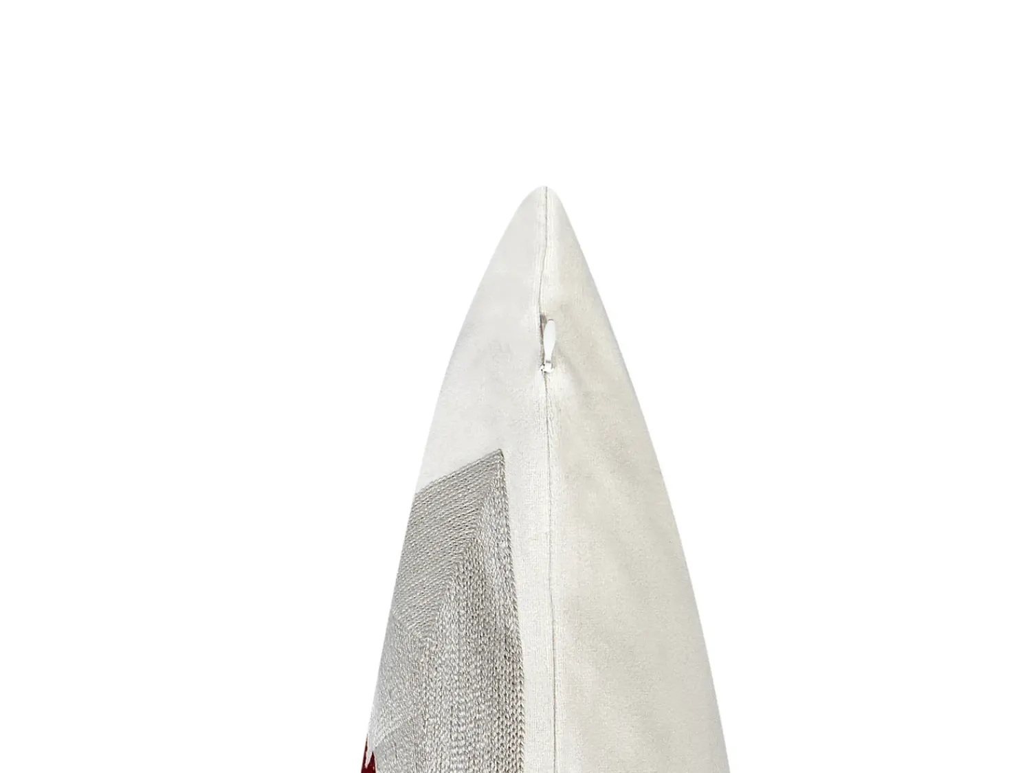 Outlet Beliani Set di 2 cuscini JELLIES Velluto 45 x 45 cm Bianco sporco Bianco Grigio Rosso