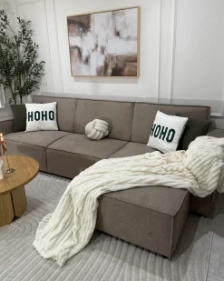 Hot Beliani Set di 2 cuscini JOYCANDY Cotone Bianco Modello natalizio Bianco Rosso Verde