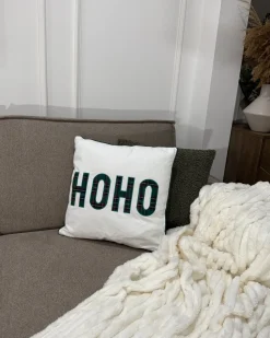 Hot Beliani Set di 2 cuscini JOYCANDY Cotone Bianco Modello natalizio Bianco Rosso Verde