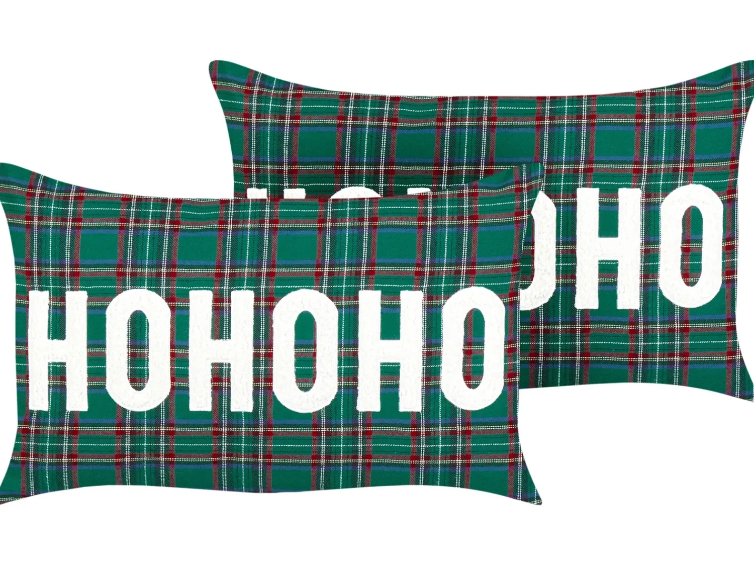 Online Beliani Set di 2 cuscini JOYCANDY Verde Modello natalizio Bianco Rosso Verde Nero