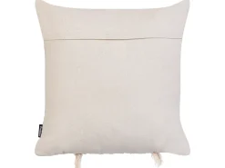 Online Beliani Set di 2 cuscini KALAM Cotone 45 x 45 cm chiaro Trama geometrica Beige