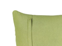 Clearance Beliani Set di 2 cuscini KALAM Cotone 45 x 45 cm Trama geometrica Verde