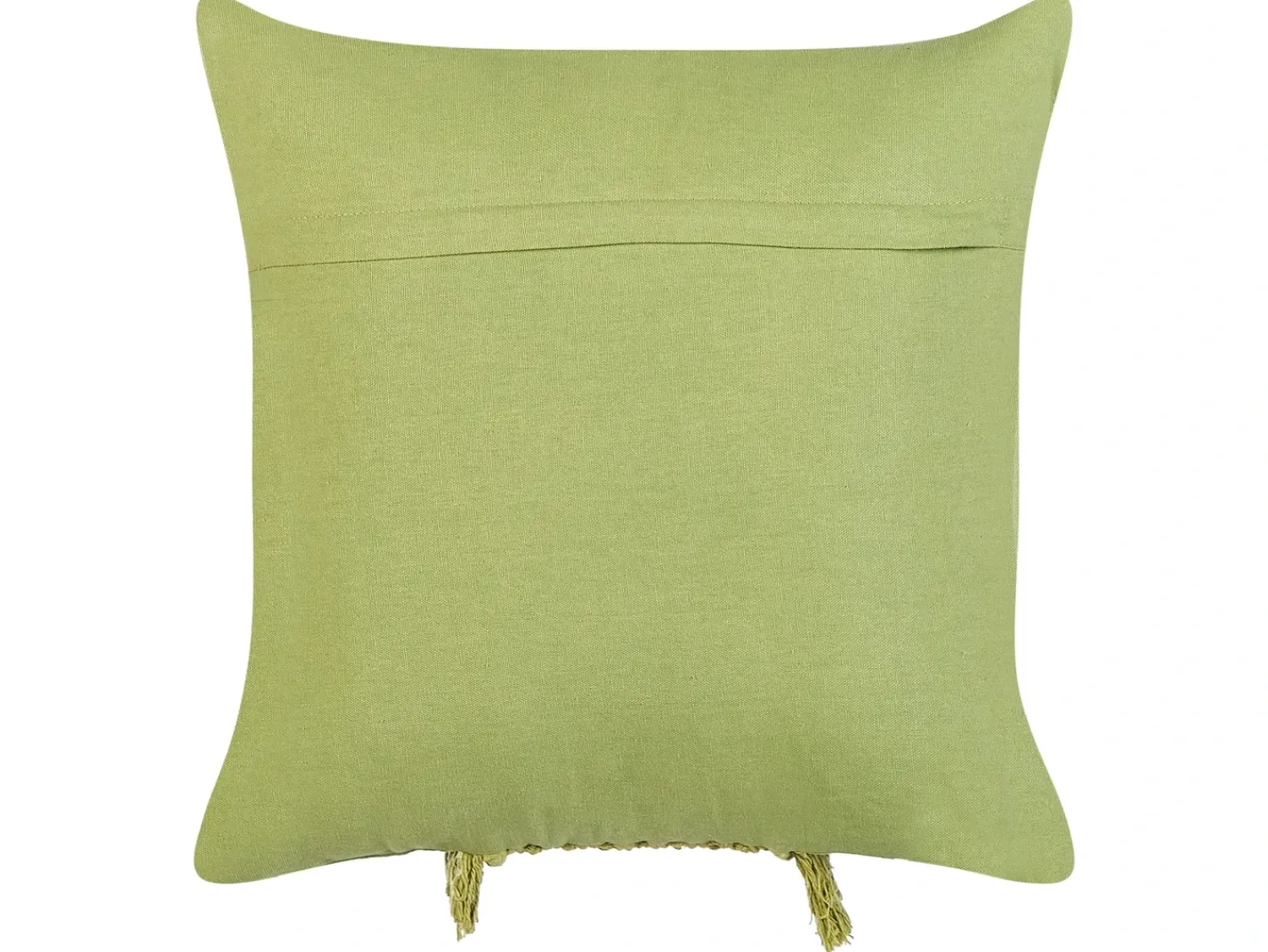 Clearance Beliani Set di 2 cuscini KALAM Cotone 45 x 45 cm Trama geometrica Verde