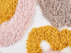 Outlet Beliani Set di 2 cuscini KANDIARO Cotone 45 x 45 cm Trama floreale Multicolore
