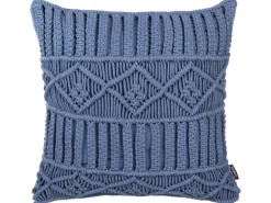Sale Beliani Set di 2 cuscini KARATAS Cotone 45 x 45 cm Trama geometrica Blu