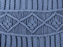 Sale Beliani Set di 2 cuscini KARATAS Cotone 45 x 45 cm Trama geometrica Blu