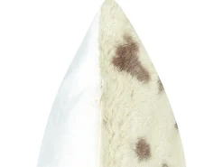 Online Beliani Set di 2 cuscini KASRA Finta pelliccia 45 x 45 cm Trama astratta Beige