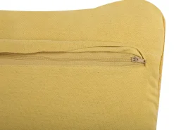 Online Beliani Set di 2 cuscini KIRIS Cotone 30 x 50 cm Trama geometrica Giallo