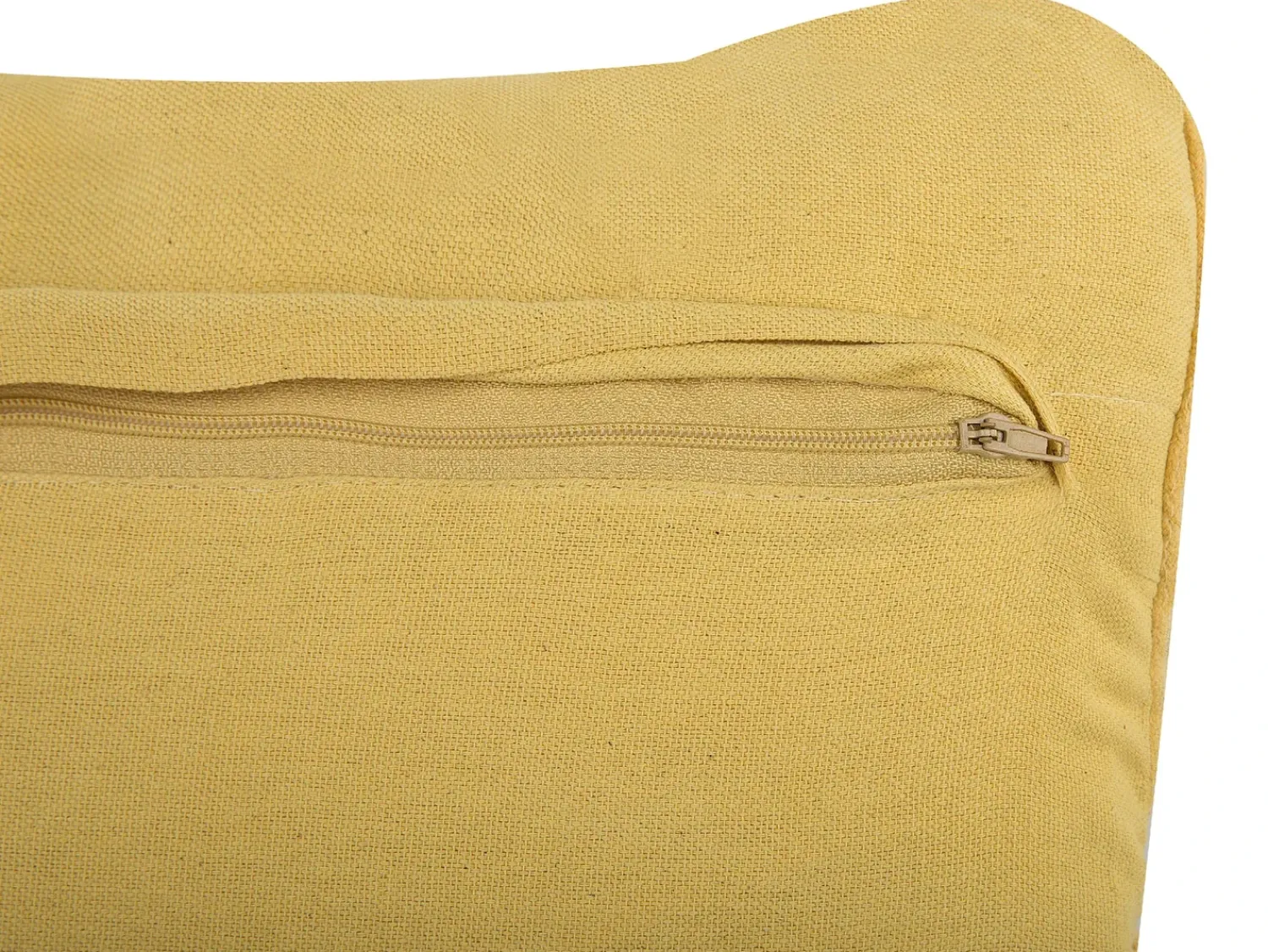Online Beliani Set di 2 cuscini KIRIS Cotone 30 x 50 cm Trama geometrica Giallo