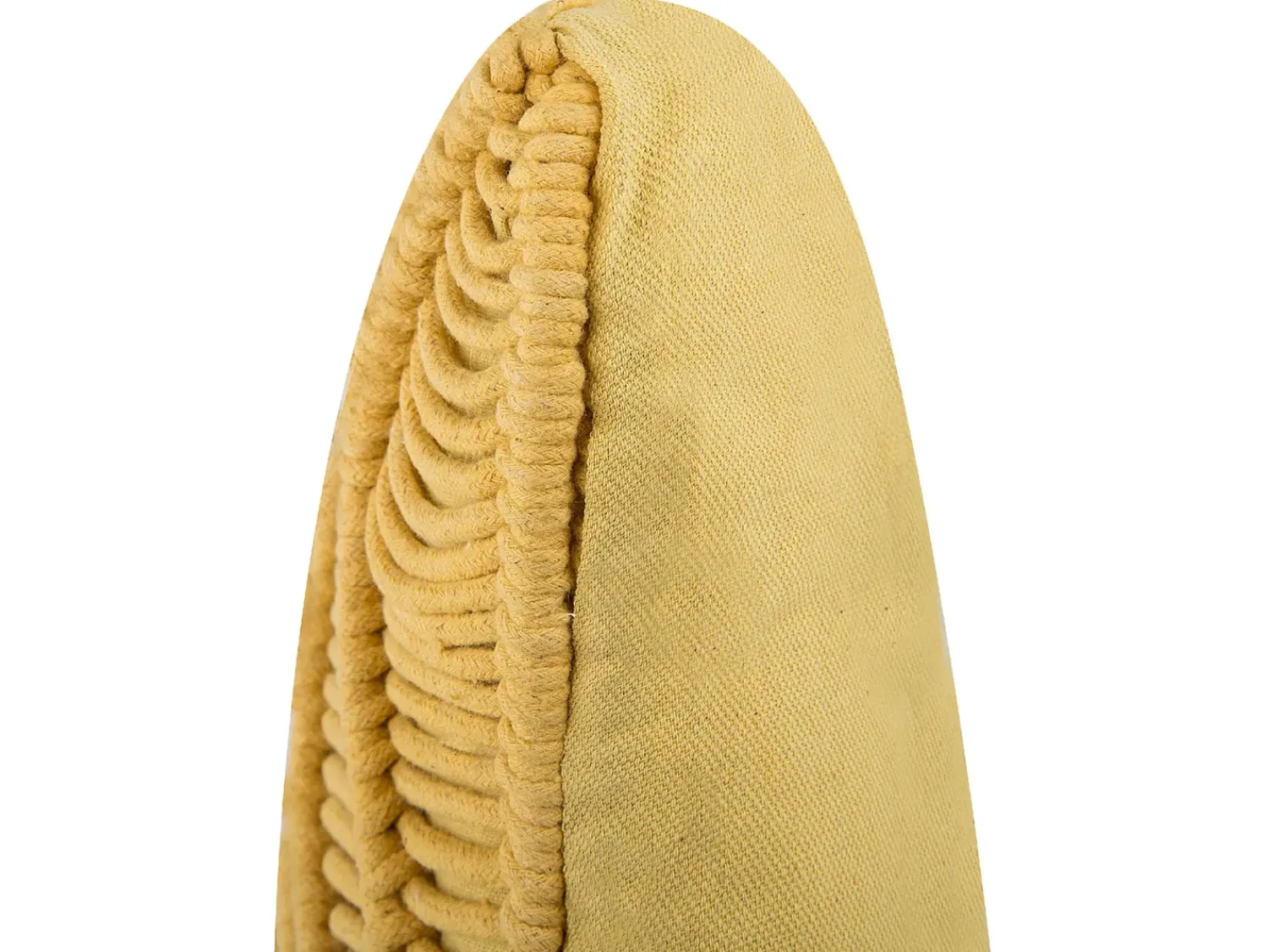 Online Beliani Set di 2 cuscini KIRIS Cotone 30 x 50 cm Trama geometrica Giallo