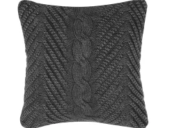 Online Beliani Set di 2 cuscini KONNI Cotone 45 x 45 cm Trama Chevron Grigio