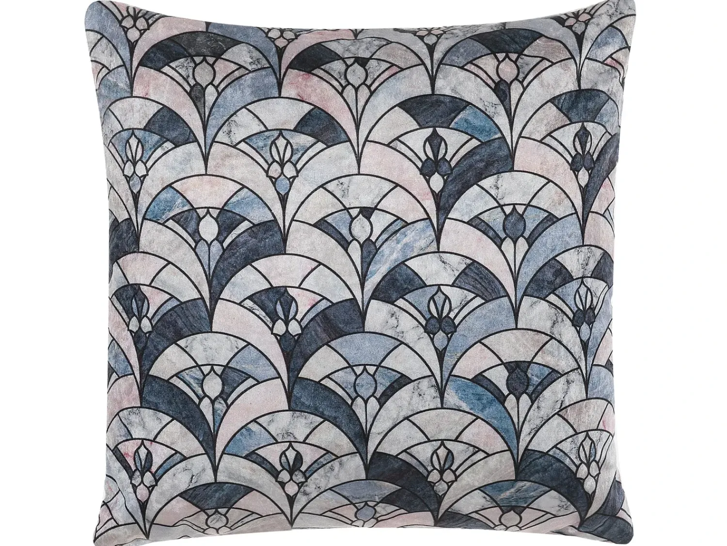 Discount Beliani Set di 2 cuscini KOODAL 45 x 45 cm Trama geometrica Multicolore