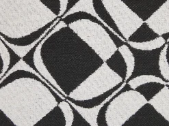 Sale Beliani Set di 2 cuscini KOTURE Cotone 45 x 45 cm Nero/Bianco Trama geometrica Bianco Nero Oro