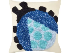 Clearance Beliani Set di 2 cuscini LADYBIRD Cotone 45 x 45 cm Multicolore