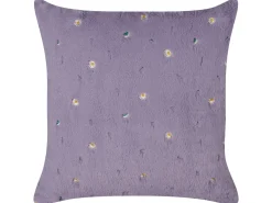 Online Beliani Set di 2 cuscini LAVATERA 45 x 45 cm Trama floreale Viola