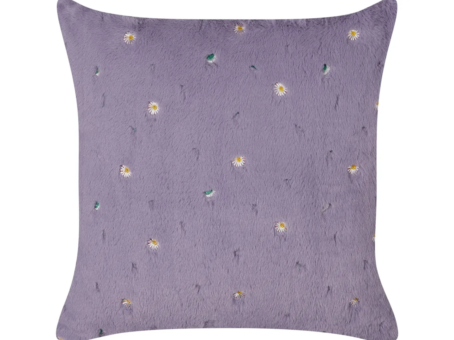 Online Beliani Set di 2 cuscini LAVATERA 45 x 45 cm Trama floreale Viola