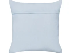 Best Beliani Set di 2 cuscini LEEA Cotone 45 x 45 cm Azzurro Bianco Blu