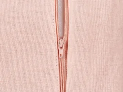 Online Beliani Set di 2 cuscini LEEA Cotone 45 x 45 cm Rosa pastello Bianco Rosa