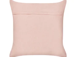 Online Beliani Set di 2 cuscini LEEA Cotone 45 x 45 cm Rosa pastello Bianco Rosa