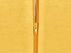 Beliani Set di 2 cuscini LEEA Cotone 45 x 45 cm Giallo Bianco Giallo
