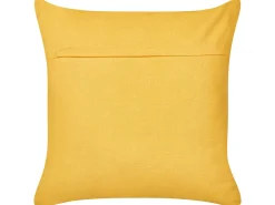 Beliani Set di 2 cuscini LEEA Cotone 45 x 45 cm Giallo Bianco Giallo