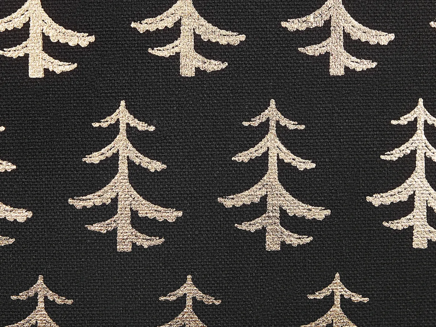 Online Beliani Set di 2 cuscini LEROY Cotone 45 x 45 cm Nero Modello natalizio Oro Nero