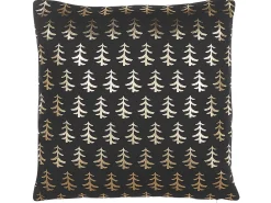 Online Beliani Set di 2 cuscini LEROY Cotone 45 x 45 cm Nero Modello natalizio Oro Nero