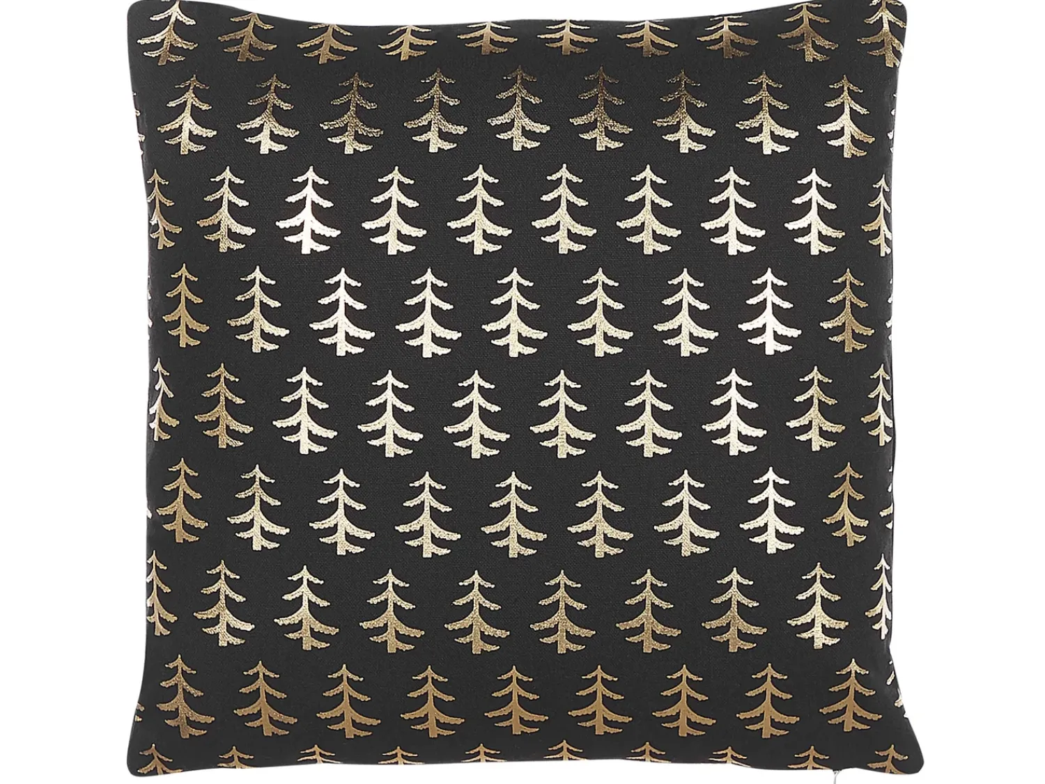 Online Beliani Set di 2 cuscini LEROY Cotone 45 x 45 cm Nero Modello natalizio Oro Nero