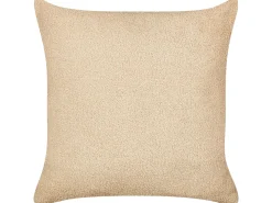 Beliani Set di 2 cuscini LEUZEA Bouclé 45 x 45 cm sabbia Tinta unita Beige