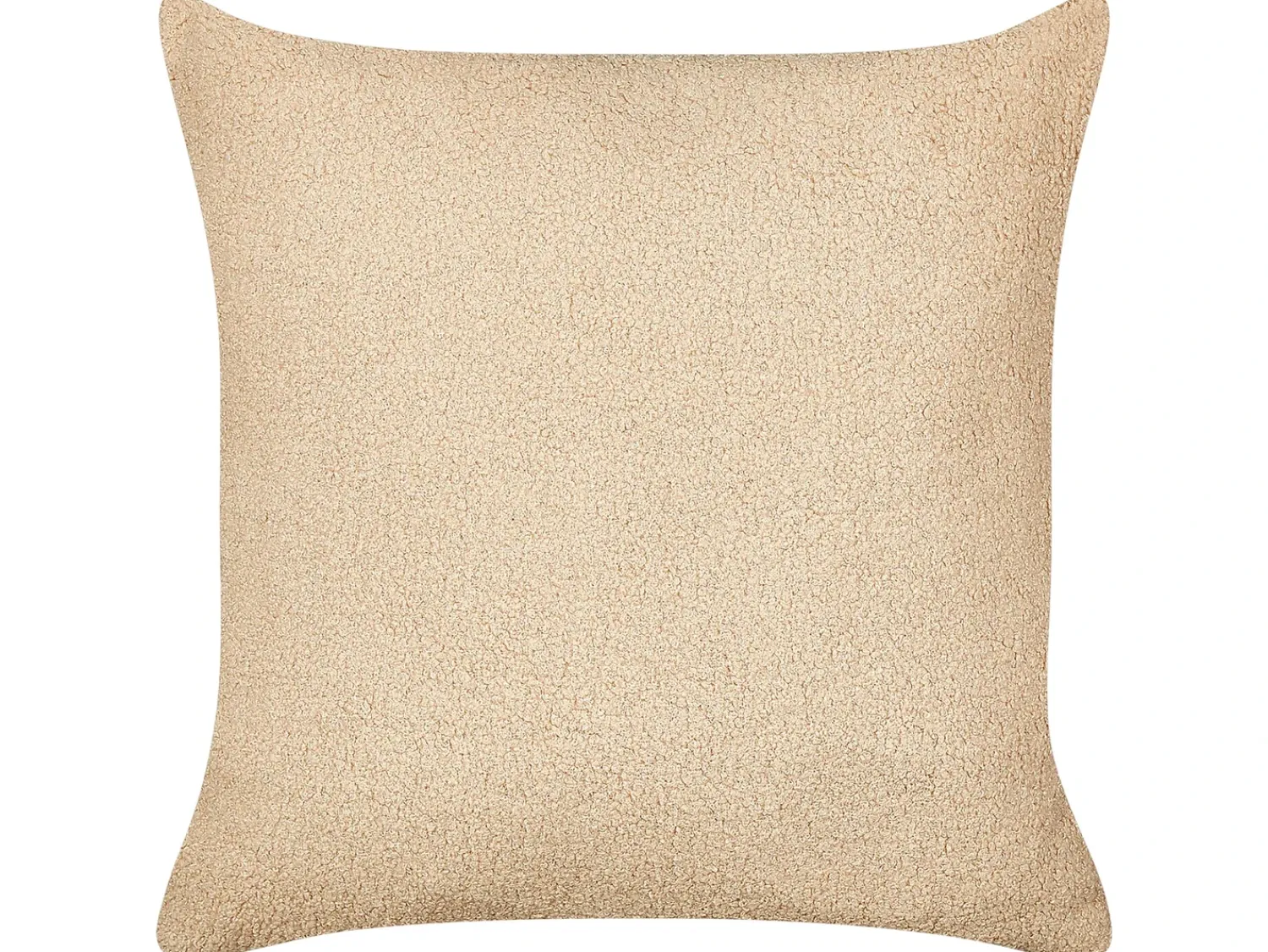 Beliani Set di 2 cuscini LEUZEA Bouclé 45 x 45 cm sabbia Tinta unita Beige