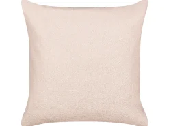Beliani Set di 2 cuscini LEUZEA Bouclé pastello Tinta unita Rosa