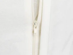 Outlet Beliani Set di 2 cuscini LIVISTONA Cotone 45 x 45 cm Bianco Trama floreale Bianco Grigio