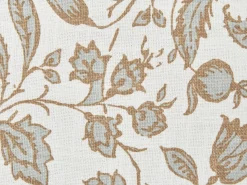 Outlet Beliani Set di 2 cuscini LIVISTONA Cotone 45 x 45 cm Bianco Trama floreale Bianco Grigio