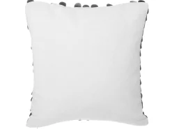 Best Beliani Set di 2 cuscini LOBELIA Pelle sintetica 45 x 45 cm Nero Tinta unita Bianco Nero