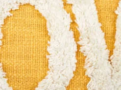 New Beliani Set di 2 cuscini LOVE Cotone 30 x 50 cm Giallo