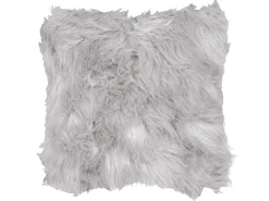 New Beliani Set di 2 cuscini LUBHA Finta pelliccia 42 x 42 cm chiaro Tinta unita Grigio