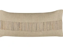 Beliani Set di 2 cuscini LUINA Iuta 30 x 70 cm Tinta unita Beige