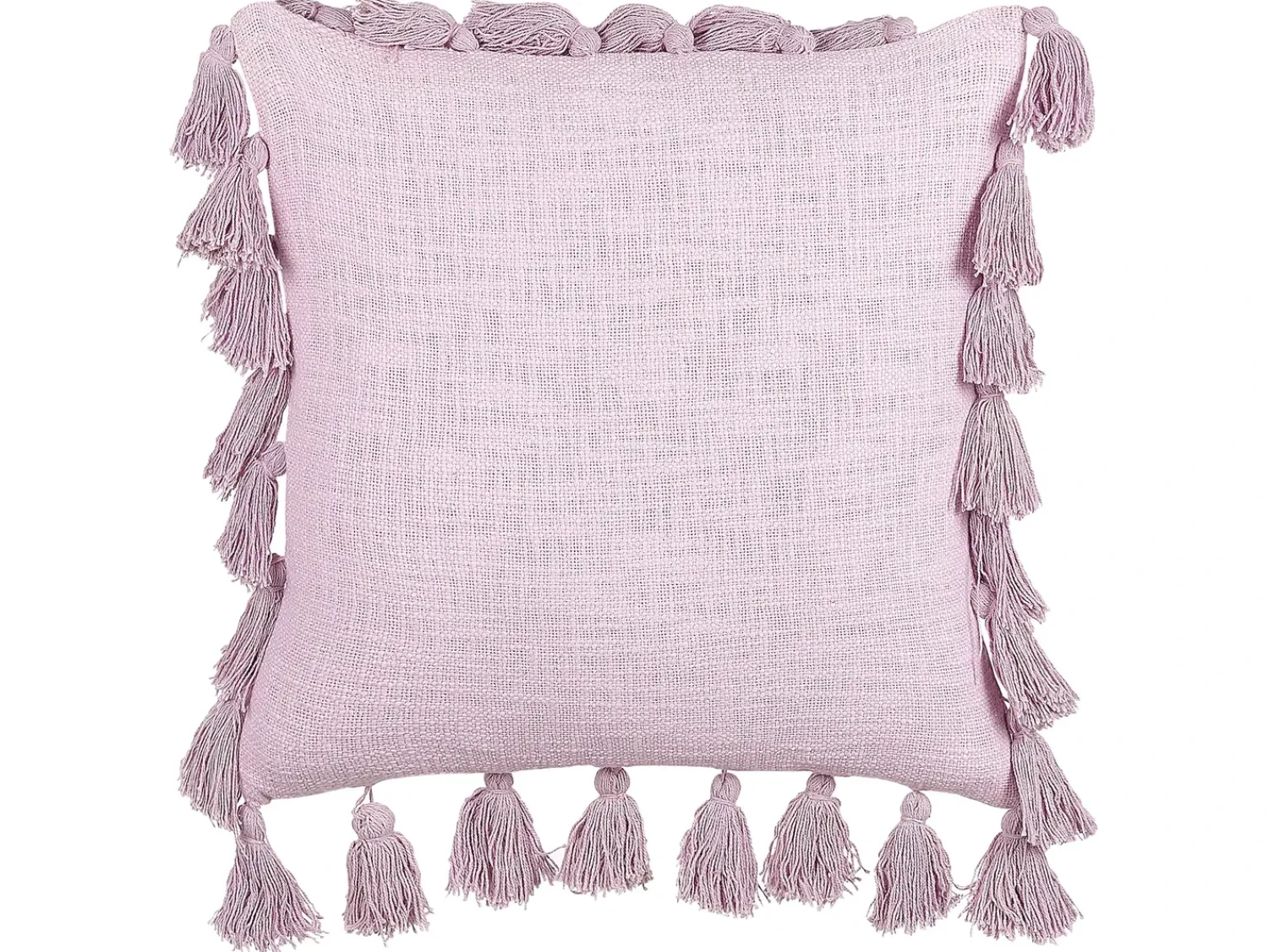 New Beliani Set di 2 cuscini LYNCHIS Cotone 45 x 45 cm Rosa