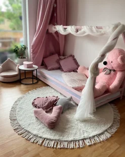 New Beliani Set di 2 cuscini LYNCHIS Cotone 45 x 45 cm Rosa