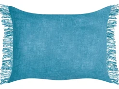 Hot Beliani Set di 2 cuscini MABA Cotone 50 x 35 cm Tinta unita Blu