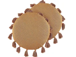 Discount Beliani Set di 2 cuscini MADIA Cotone 45 x 45 cm Tinta unita Arancione